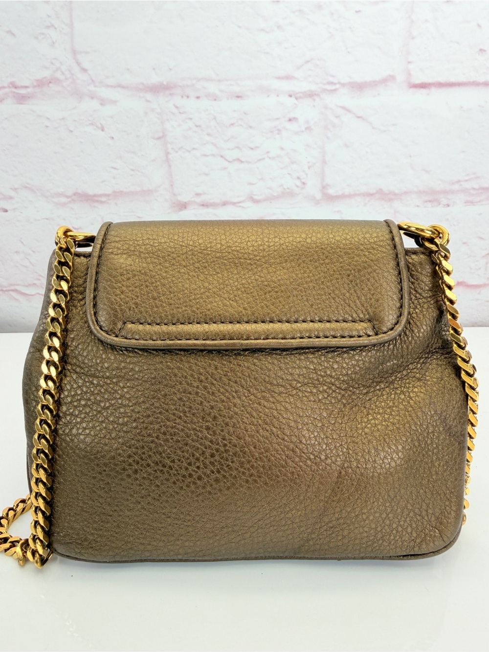 Gucci Bronze 1973 SoHo Leather Crossbody Bag - Picture 3 of 13